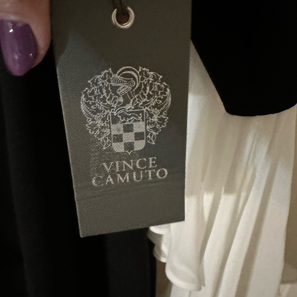Vince Camuto stunning black and white dress - Picture 3 of 8